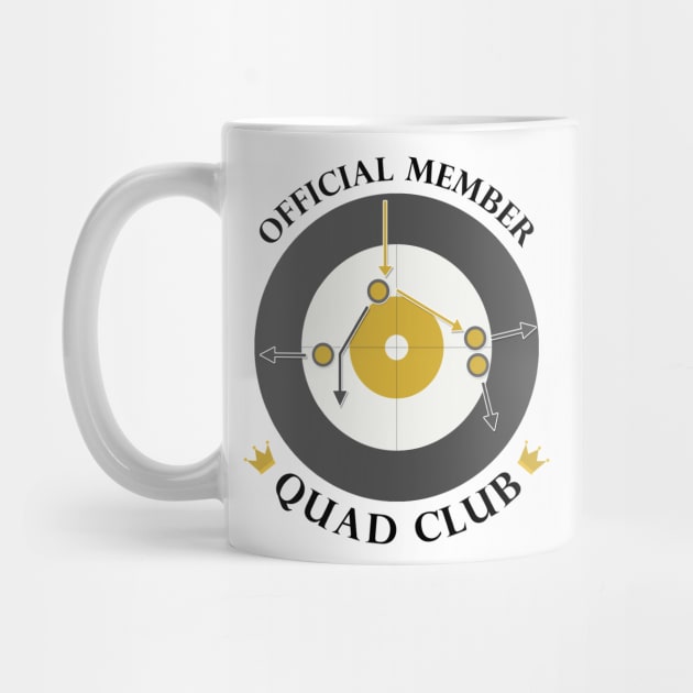 The "Quad Club" - Black Text by itscurling